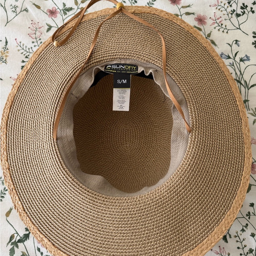 Sunday afternoon wide brimmed sun hat S/M adjustable New - Picture 3 of 4